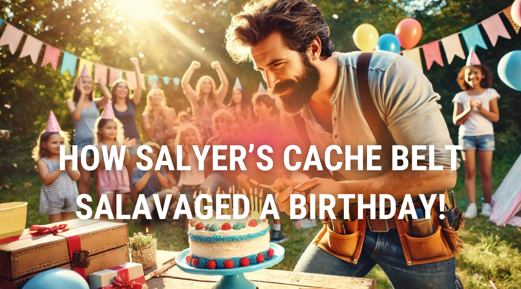 A Fire Starter Kept In a Cache Belt™ Salvaged a Birthday