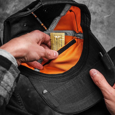 hidden pocket cache cap and tools