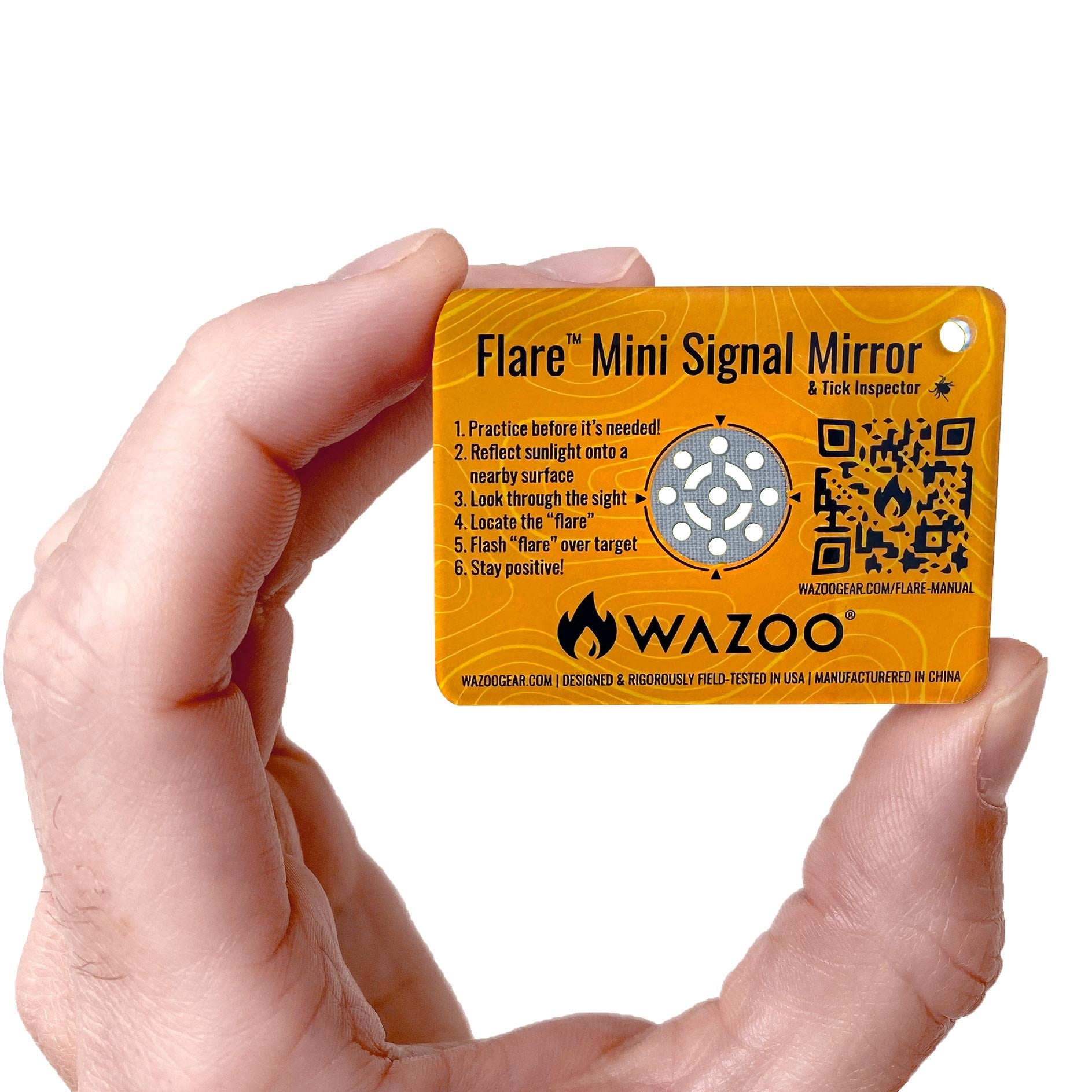 Flare Mini Signal Mirror™ | Wazoo Gear