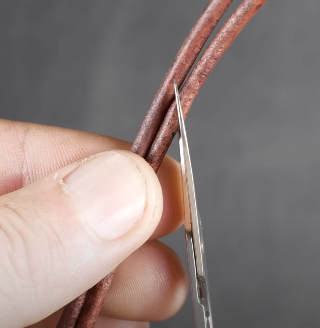 Load video: CUTTING LEATHER