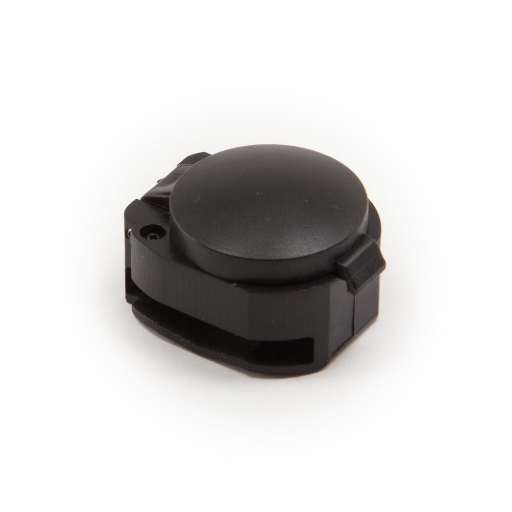 closed clamshell container for compass in black