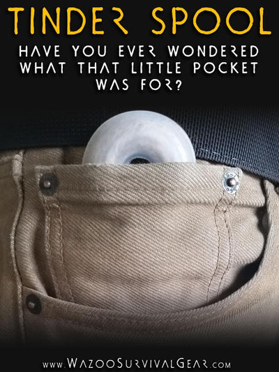 Micro natural tinder spool that can fit in your pocket