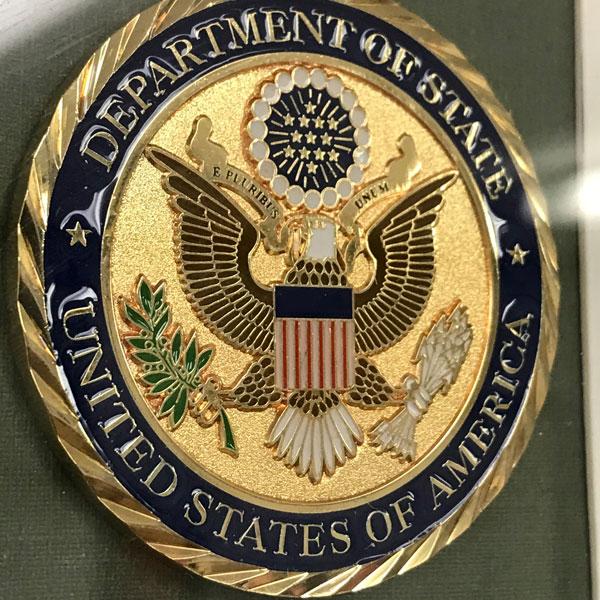 Flag Flown Over U.S. Embassy in Afghanistan