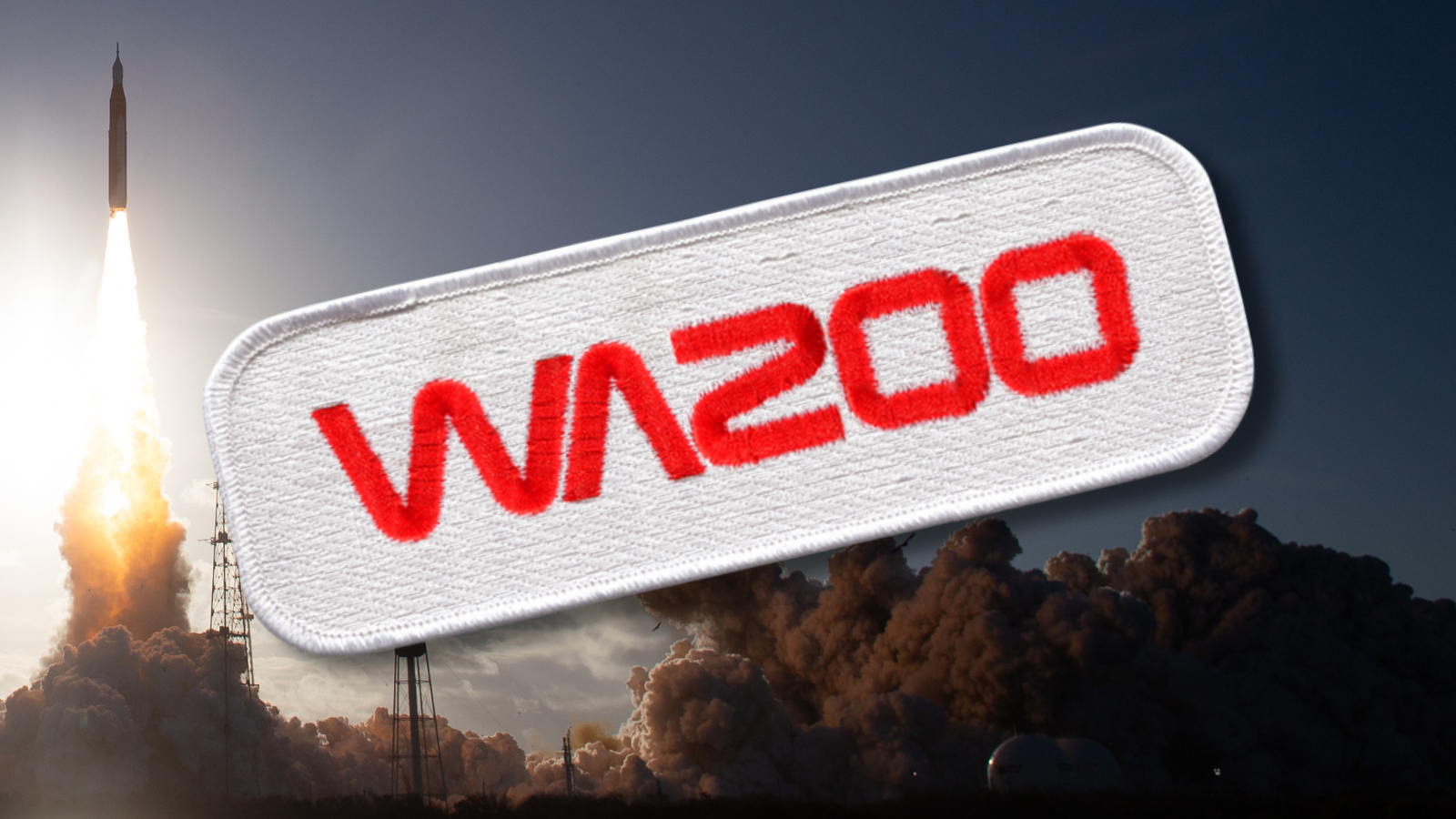 Wazoo Artemis 2 launch commemorative sticker