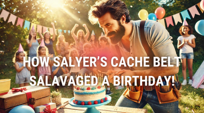 A Fire Starter Kept In a Cache Belt™ Salvaged a Birthday