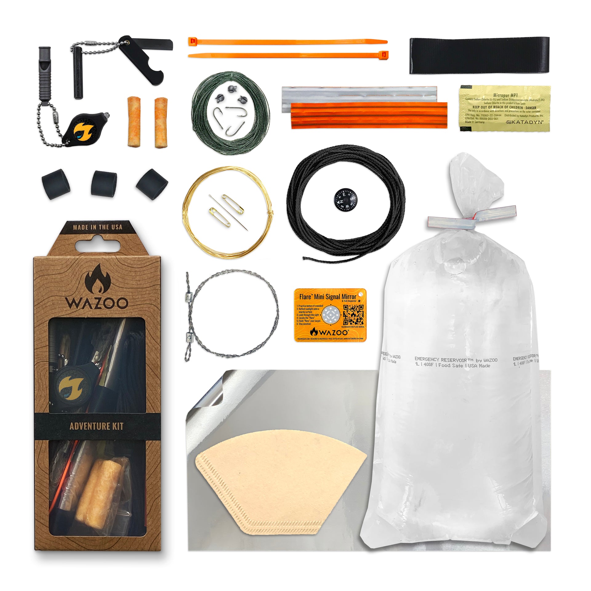 emd adventure gear Adventure Kit | 23-Piece Survival Kit