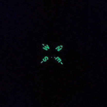 Mini Button Compass Glowing Cardinal Signs