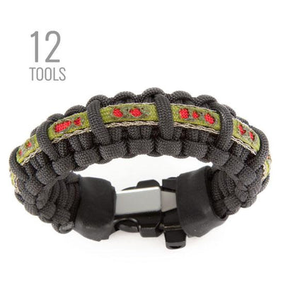 Zombie bracelet classic with decomposing zombie flesh and barbed wire appearance