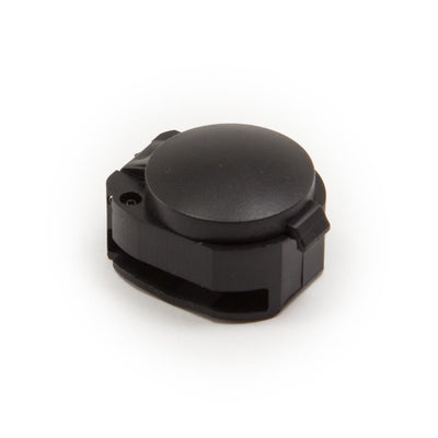 closed clamshell container for compass in black