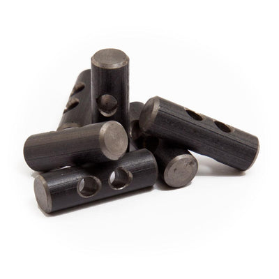 small firesteel toggle with two holes to accommodate cordage