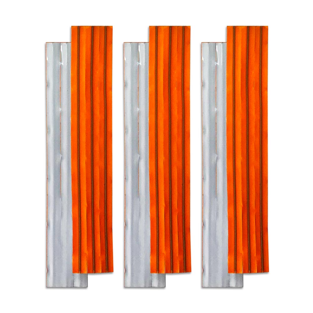 Trail marker limb lights with reflective and neon orange for night time and daytime visibility