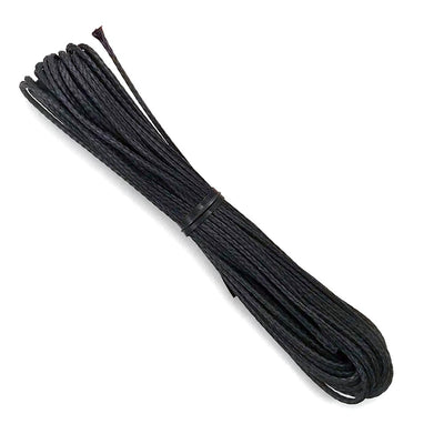 Black Technora cord in 25ft hank from Wazoo
