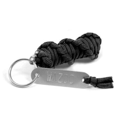 Woodchuck wire saw and fire starter paracord keychain, the original survival pod