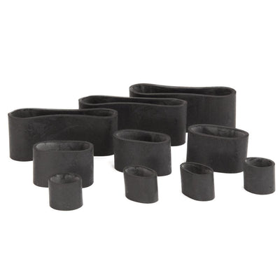 various size EPDM rubber bands used for camping hiking and survival activities