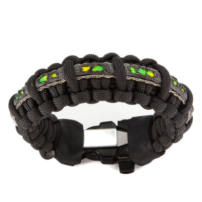 Zombie bracelet toxic with decomposing zombie flesh and barbed wire appearance